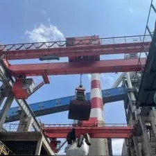 Грейферный двухбалочный мостовой кран (4)