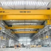 Мостовой кран нового типа с крюком и двумя грузовыми тележками (4)